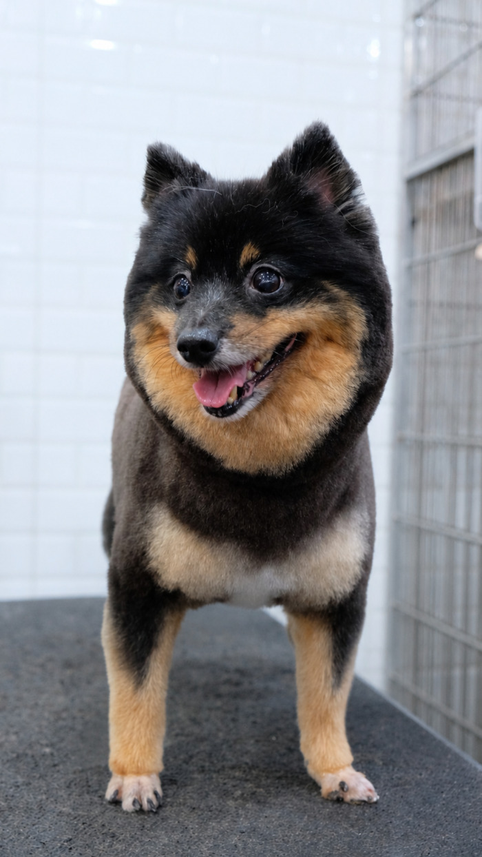 {{ p3.name }} after grooming