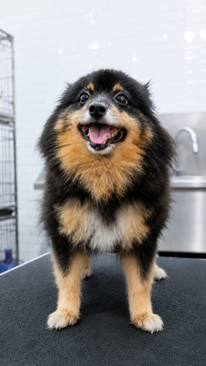 {{ p3.name }} before grooming