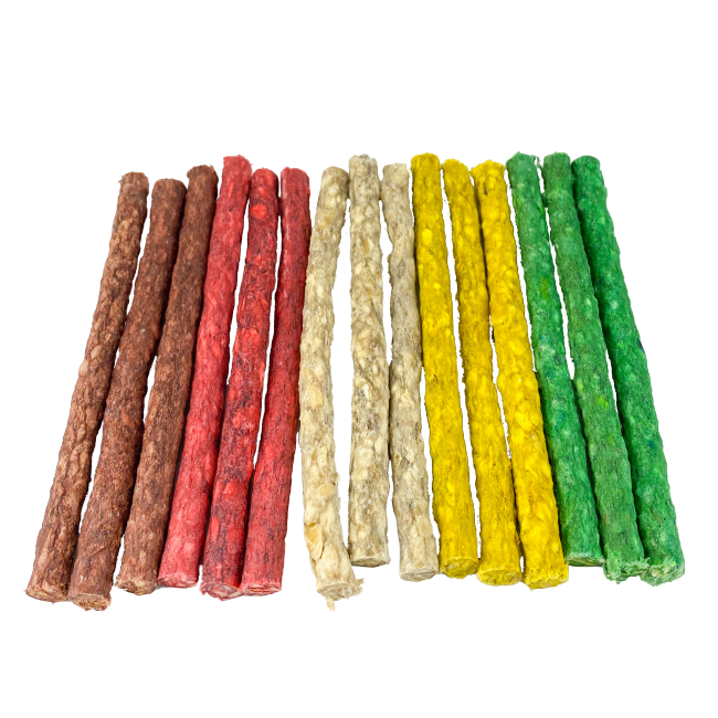 Rawhide Colored Munchy Sticks Caminade